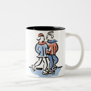 Ice Skating Couple Mug