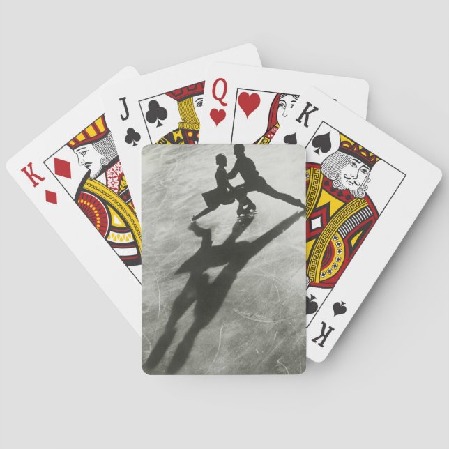 Ice Skating Couple Playing Cards (Back)