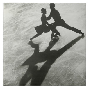 Ice Skating Couple Tile