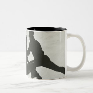 Ice Skating Couple Two-Tone Coffee Mug