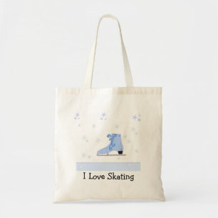 Ice Skating Design Tote Bag