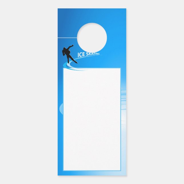 Ice Skating Door Hanger (Front)