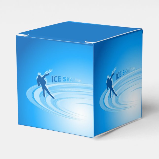Ice Skating Favour Box (Front Side)
