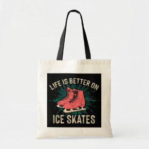 Ice Skating Figure Skater Funny Girl Woman Tote Bag