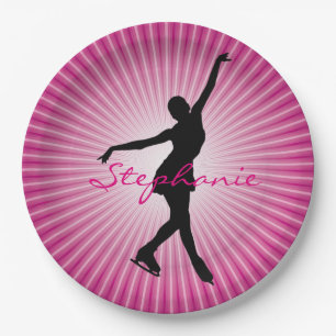 Ice Skating/Figure Skating Paper Party Plate