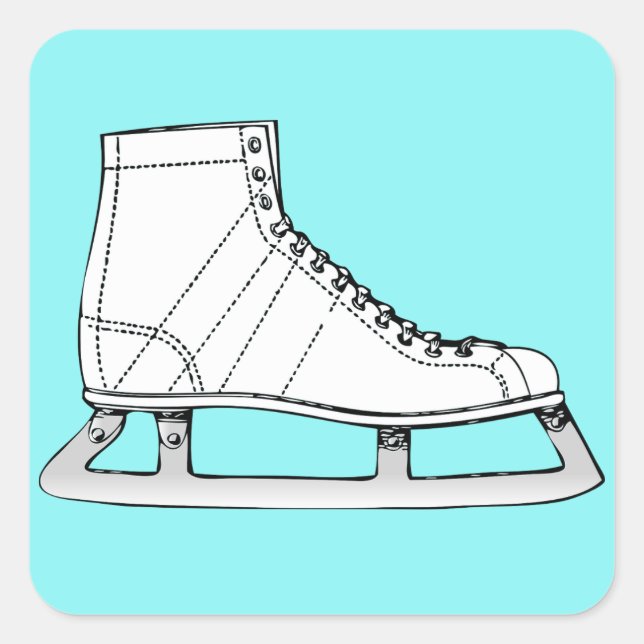Ice Skating Figure skating Square Sticker (Front)