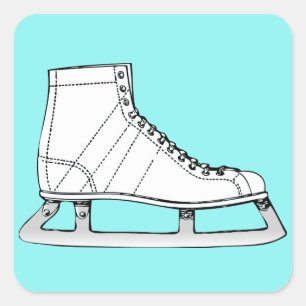 Ice Skating Figure skating Square Sticker