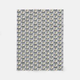 ice skating fleece blanket