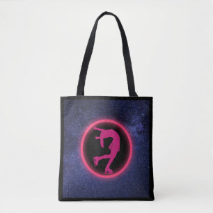 Ice Skating Galaxy Figure Skating  Tote Bag