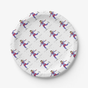 Ice Skating Girl Figure Skater Birthday Party Paper Plate