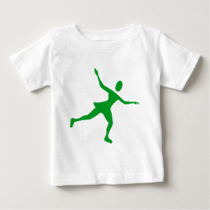 Ice Skating - Grass Green Baby T-Shirt