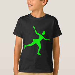 Ice Skating - Green T-Shirt