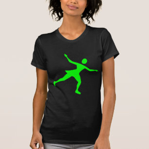 Ice Skating - Green T-Shirt