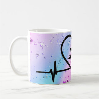 Ice Skating Heartbeat Mug - Coach Gift