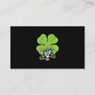Ice Skating Hockey St Patricks Day Love Goalie Business Card