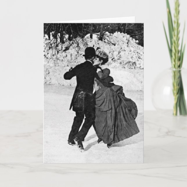 Ice Skating Holiday Card (Front)