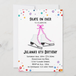Ice Skating Invitation Ice-Skating Party