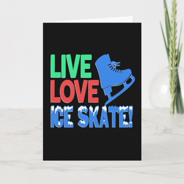 Ice Skating Love ICE Card (Front)