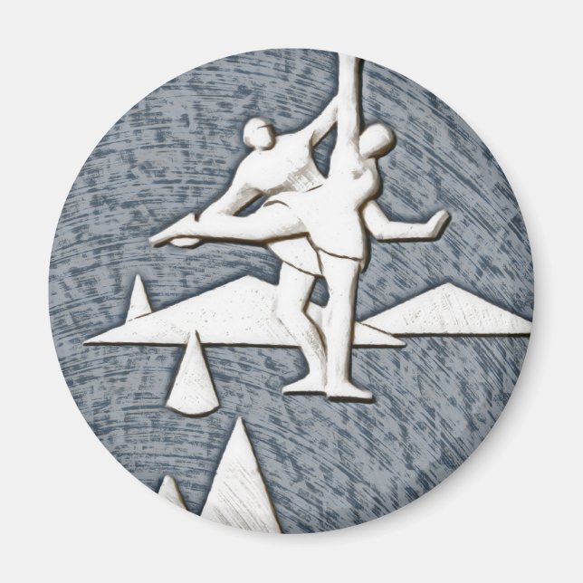Ice Skating Magnet (Front)
