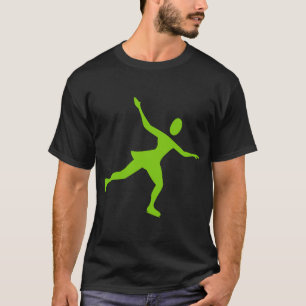 Ice Skating - Martian Green T-Shirt