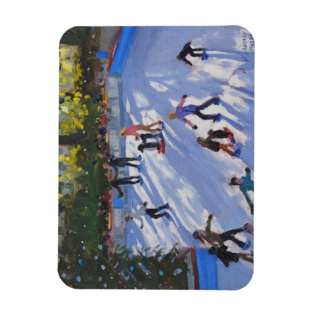 Ice skating Natural History Museum 2014 Magnet (Vertical)