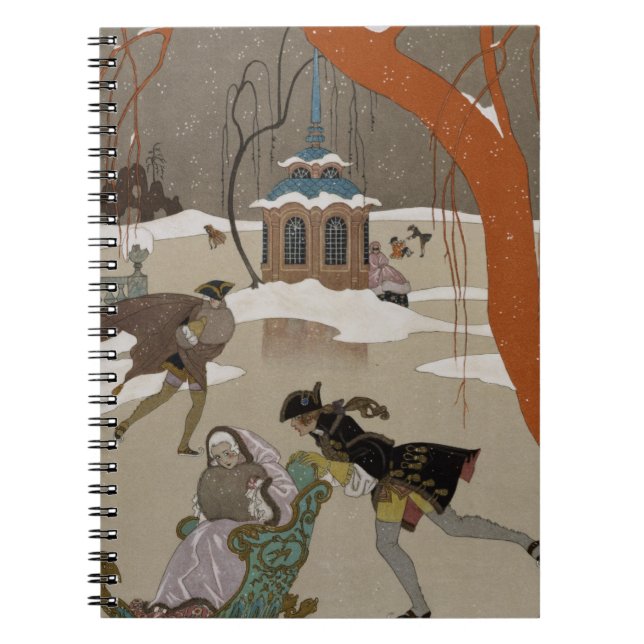 Ice Skating on the Frozen Lake Notebook (Front)