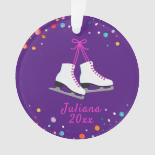 Ice-Skating Ornament, Ice Hockey Girls Christmas Ornament