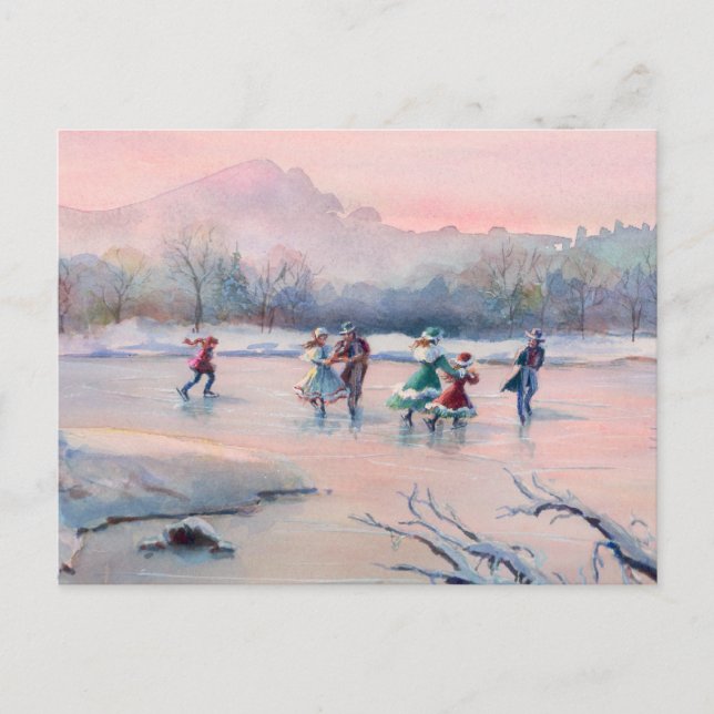 ICE SKATING PARTY by SHARON SHARPE Card (Front)