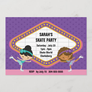 Ice Skating Party Invitation