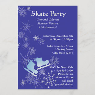 Ice Skating Party Invitation