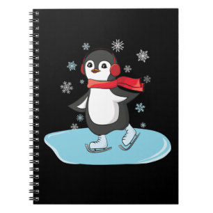 Ice Skating Penguin Notebook
