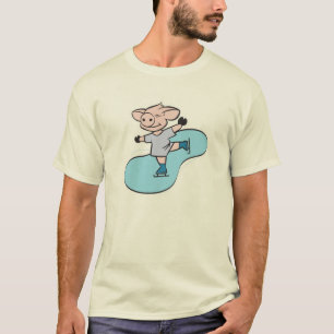 ice skating pig T-Shirt