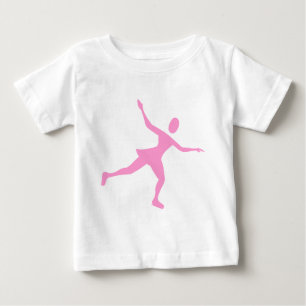 Ice Skating - Pink Baby T-Shirt
