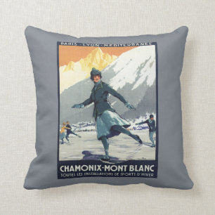 Ice Skating - PLM Olympic Promo Poster Cushion
