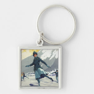 Ice Skating - PLM Olympic Promo Poster Key Ring