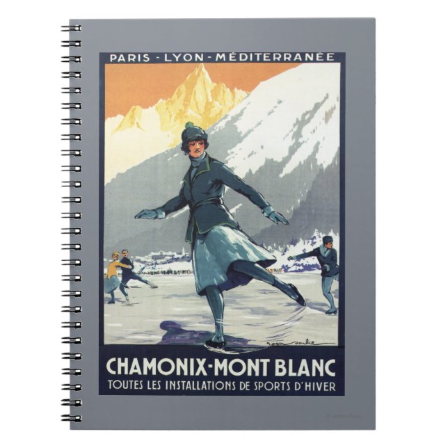 Ice Skating - PLM Olympic Promo Poster Notebook (Front)