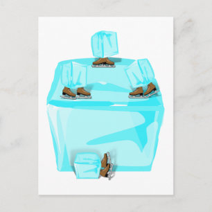 Ice Skating Postcard