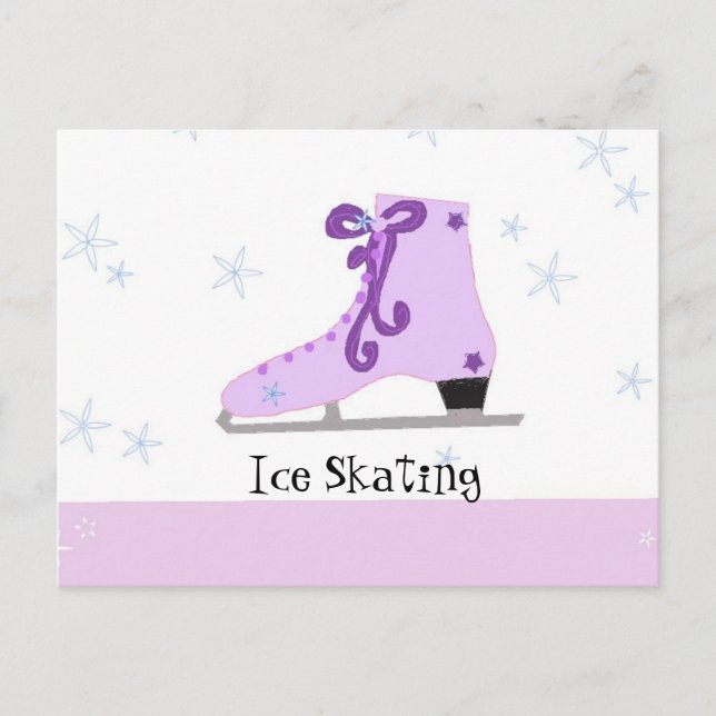 Ice Skating Postcard (Front)
