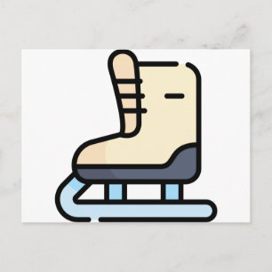 ice skating postcard