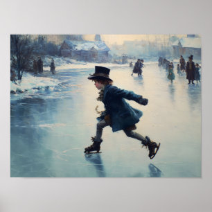 Ice Skating Poster