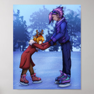 Ice Skating Practice Poster