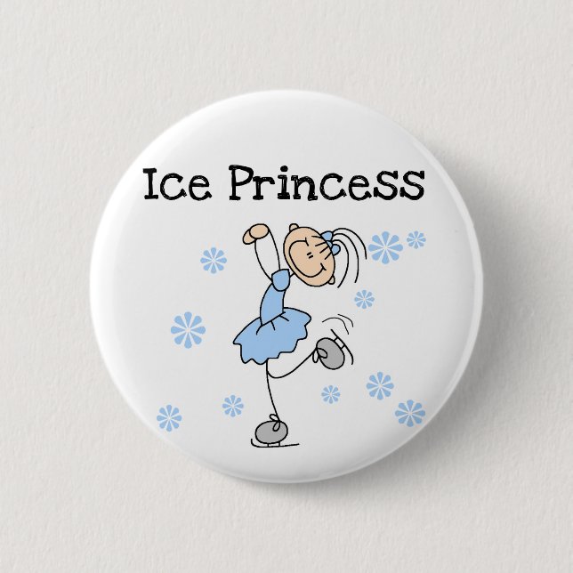 Ice Skating Princess Tshirts and Gifts 6 Cm Round Badge (Front)