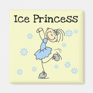 Ice Skating Princess Tshirts and Gifts Magnet
