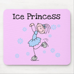 Ice Skating Princess Tshirts and Gifts Mouse Pad