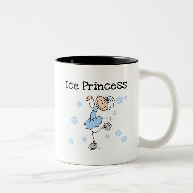 Ice Skating Princess Tshirts and Gifts Two-Tone Coffee Mug (Right)