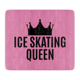 Ice Skating Queen - Ice Skating       Cutting Board