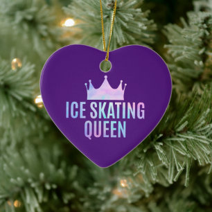 Ice Skating Queen - Ice Skating Lovers Ceramic Ornament