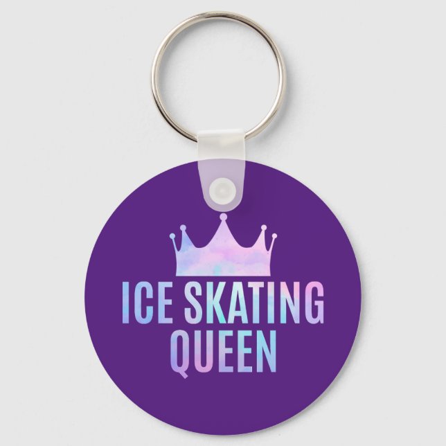 Ice Skating Queen - Ice Skating Lovers  Key Ring (Front)
