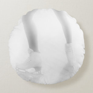 Ice skating round cushion