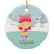 Ice Skating Skater Girl Dated Christmas Ornament